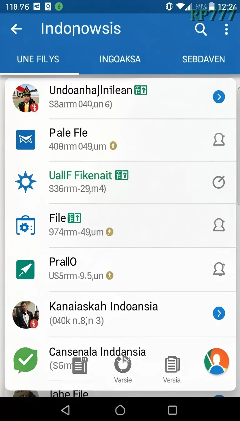 Cuplikan layar KENTANGBET — menu navigasi
